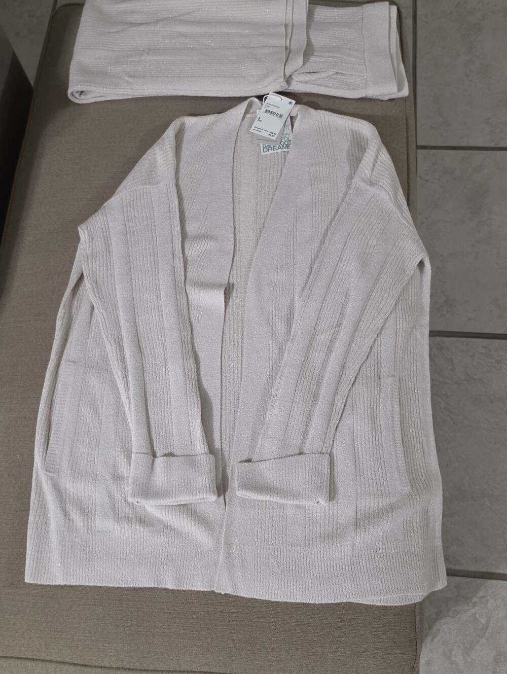Barefoot Dreams Cozychic Ultrta Lite Set. NWT Small..color Chai